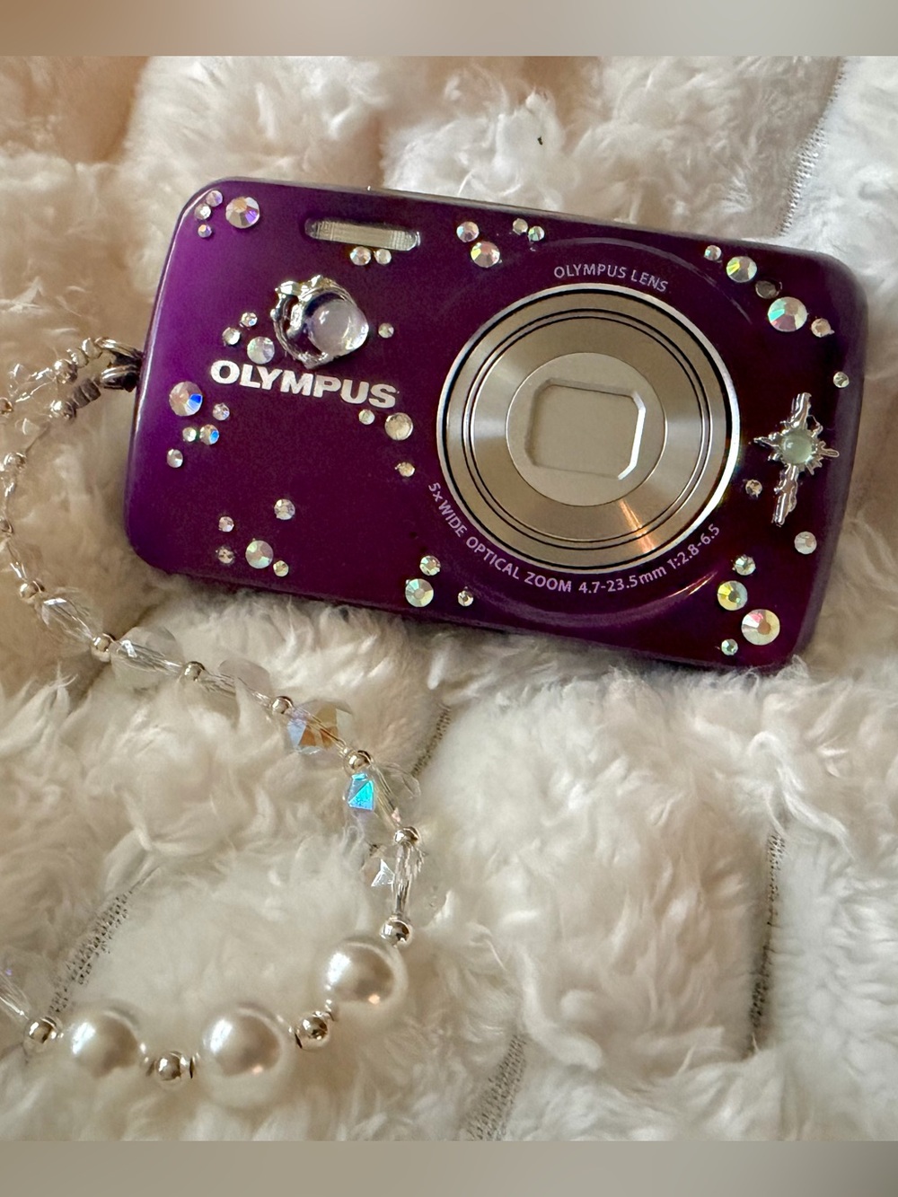 Custom Y2K Celestial Bling Digital Camera (Incl. Battery, Charger & SD Card)